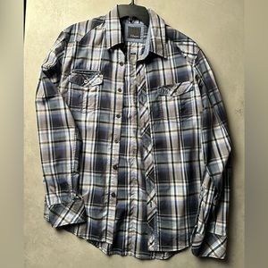 7 Diamonds Men’s Long Sleeve Button Up Shirt